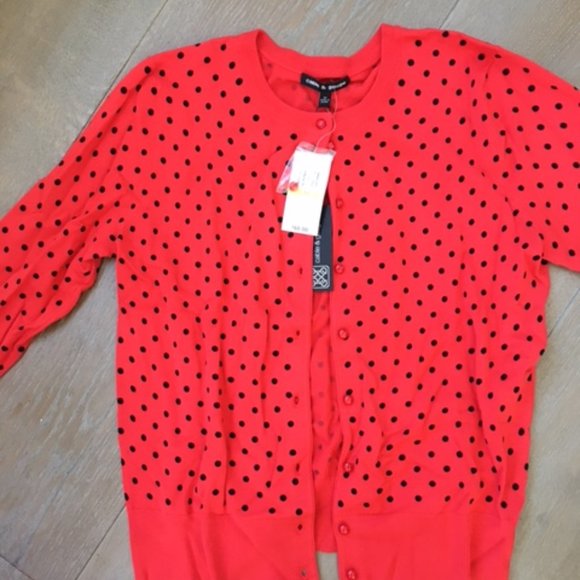 Red Polka Dot Sweater - Picture 1 of 4